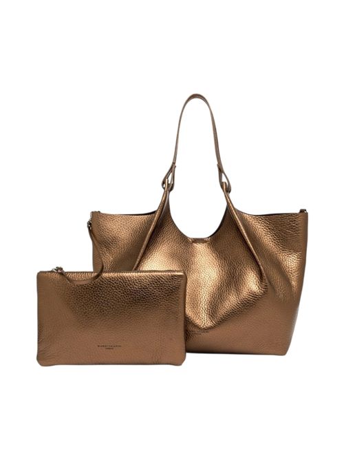 borsa donna dua grande in pelle oro Gianni Chiarini | BS9720RNGDBLTOASTED-T.MORO